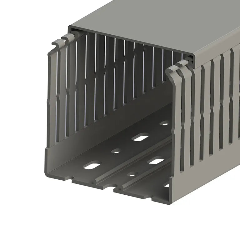 Kabelkanal PVC slitsad 80 x 80 mm